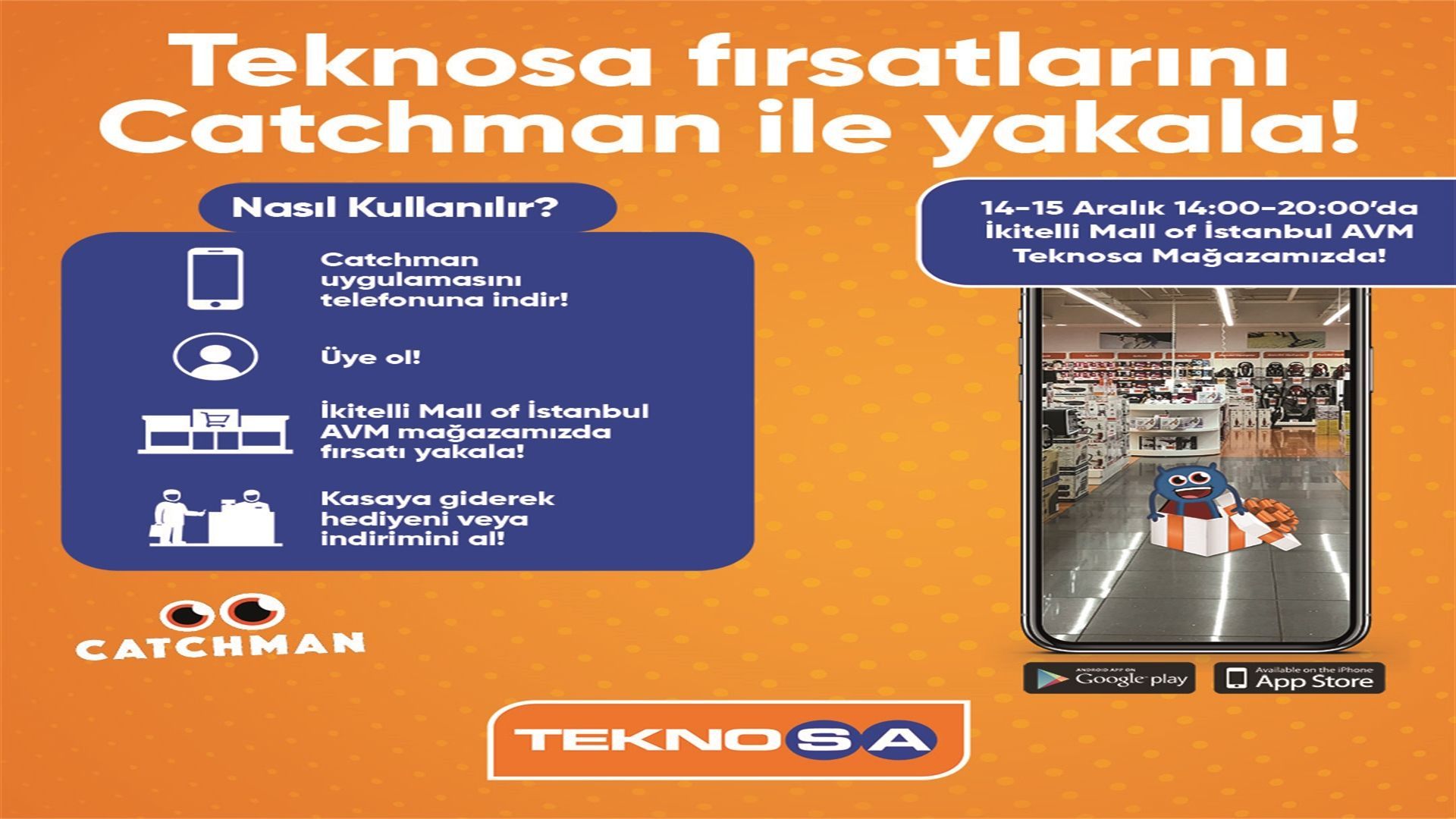 Teknosa Fırsatlarını Catchman ile Yakala Kapak Görseli