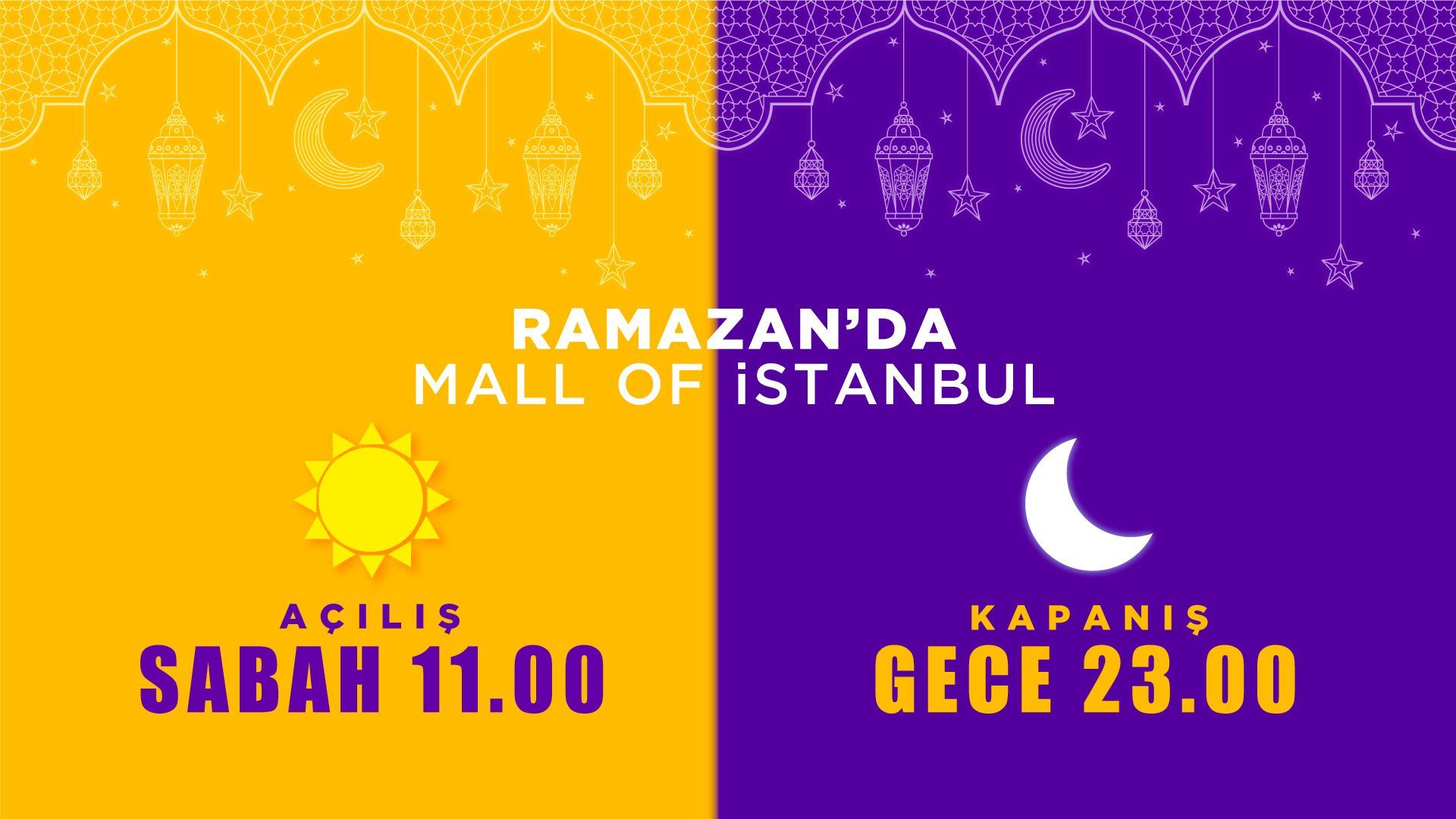Ramazan'da Mall Of İstanbul Açılış-Kapanış Saatleri