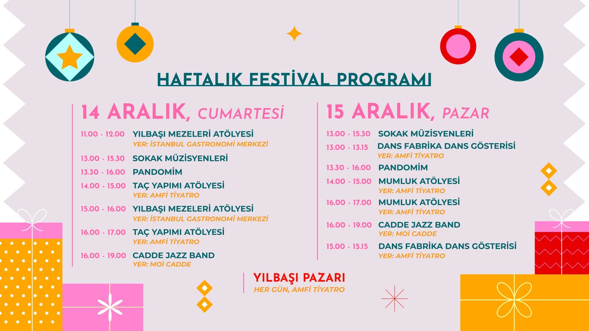 Haftalık Festival Programı Kapak Görseli