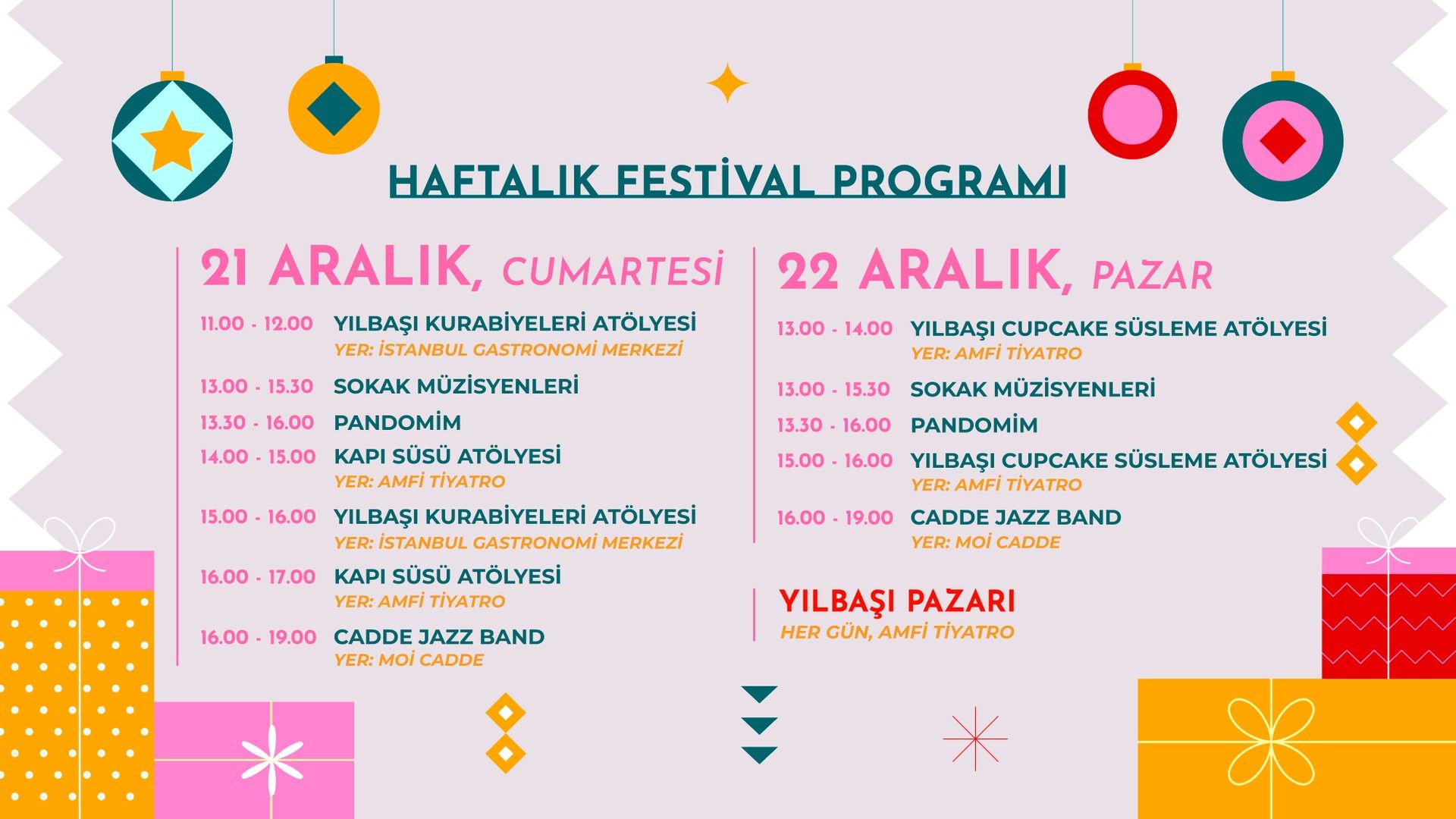 Haftalık Festival Programı Kapak Görseli
